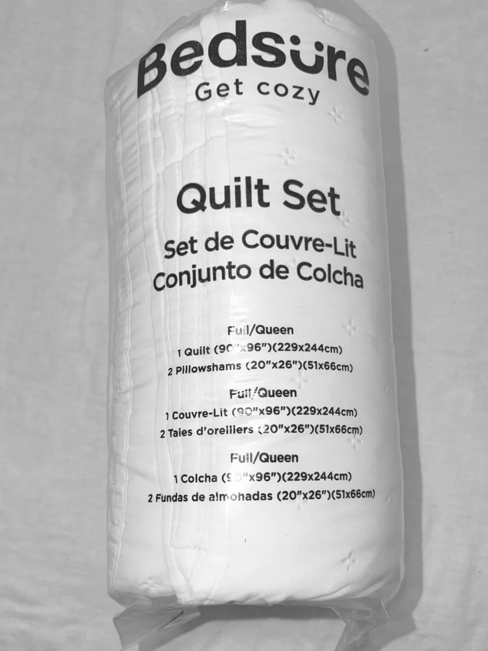 Bedsure   White Quilt Set Full/Queen Size Brand New